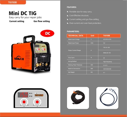 το ανοξείδωτο μηχανών συγκόλλησης 150A DIY TIG εύκολο φέρνει